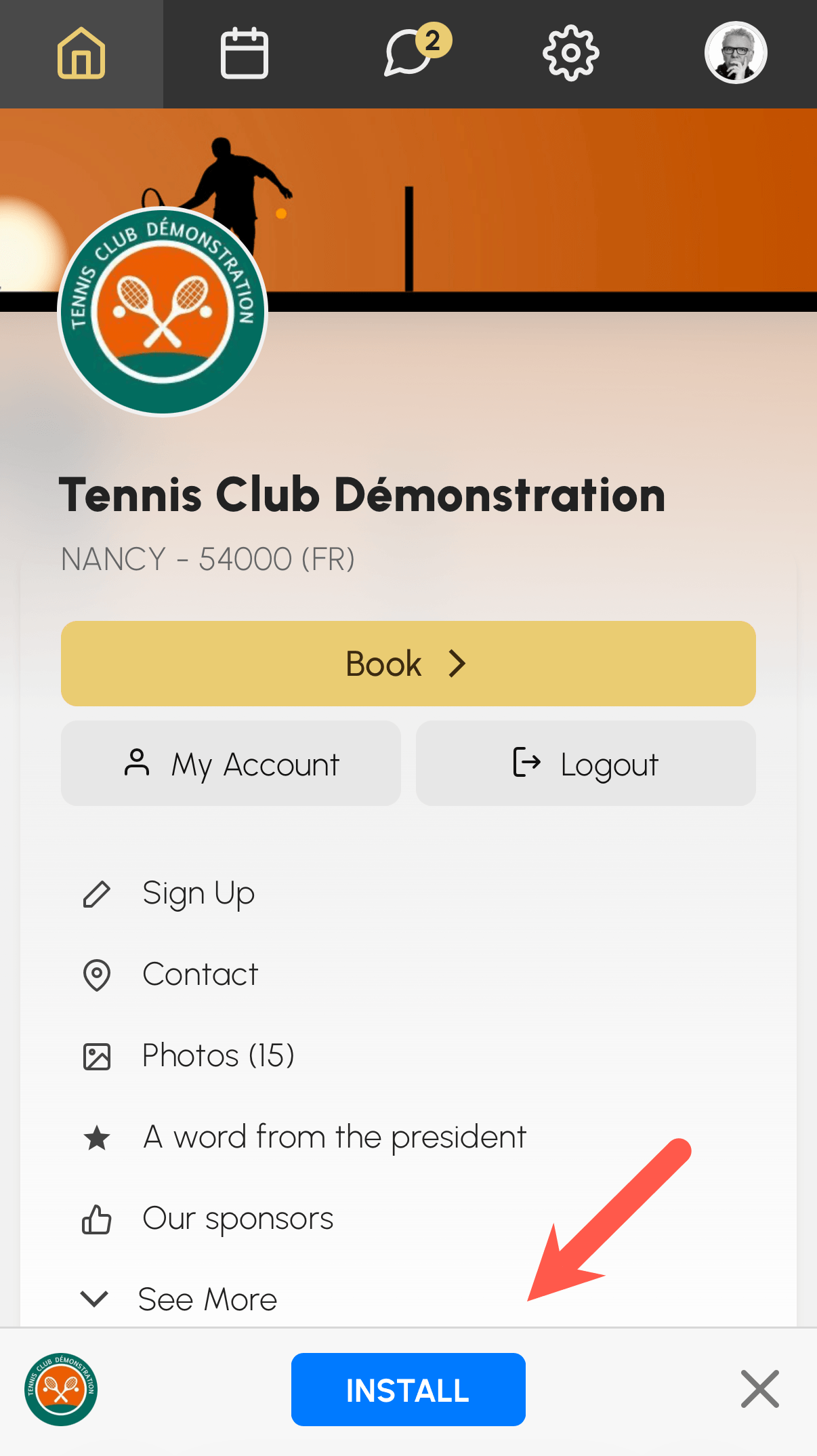 App installation banner