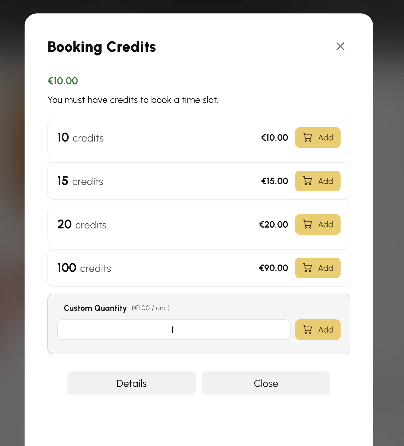 Credit pack offers