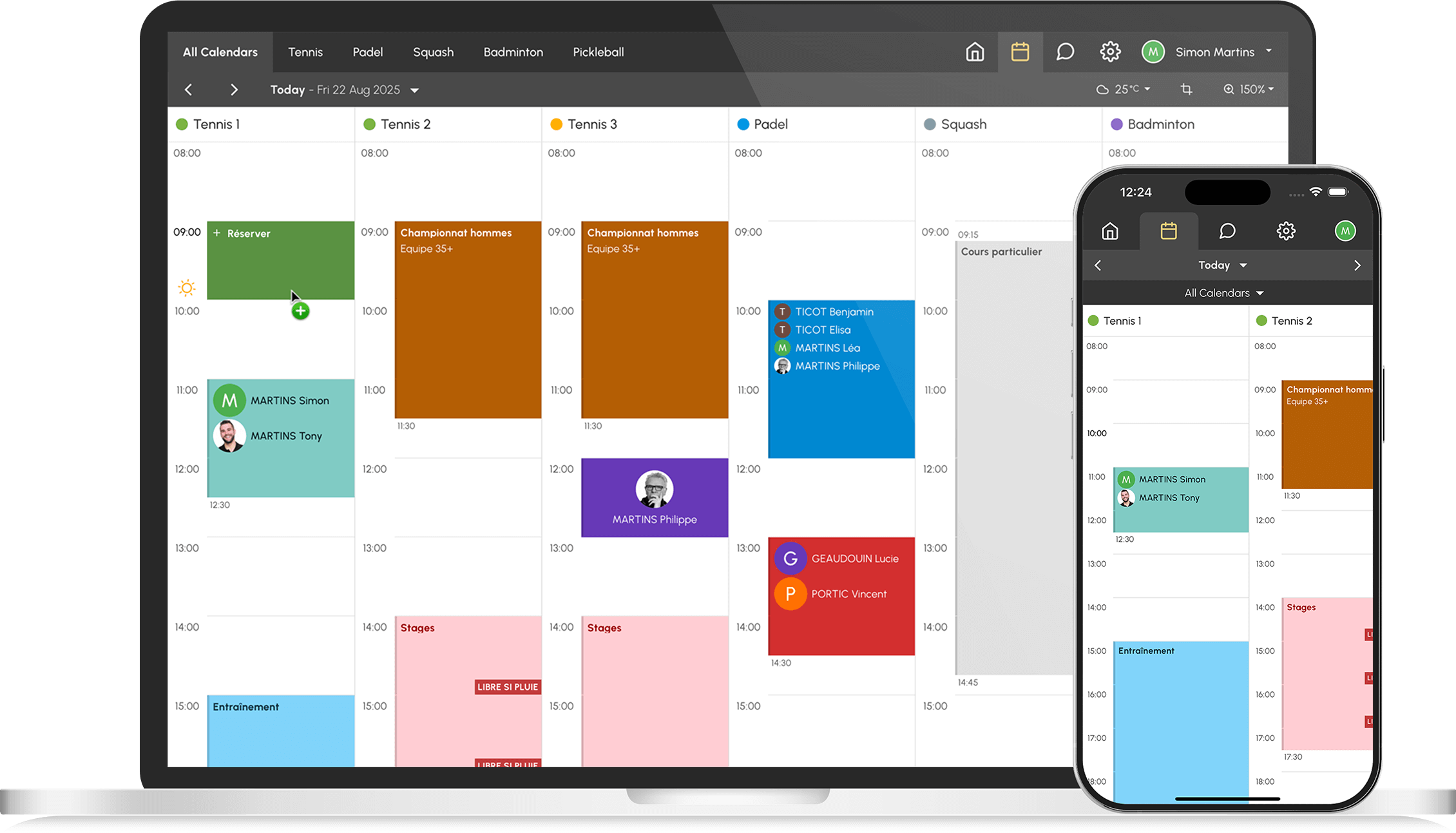 OpenResa Club Management Online Booking And Access Control