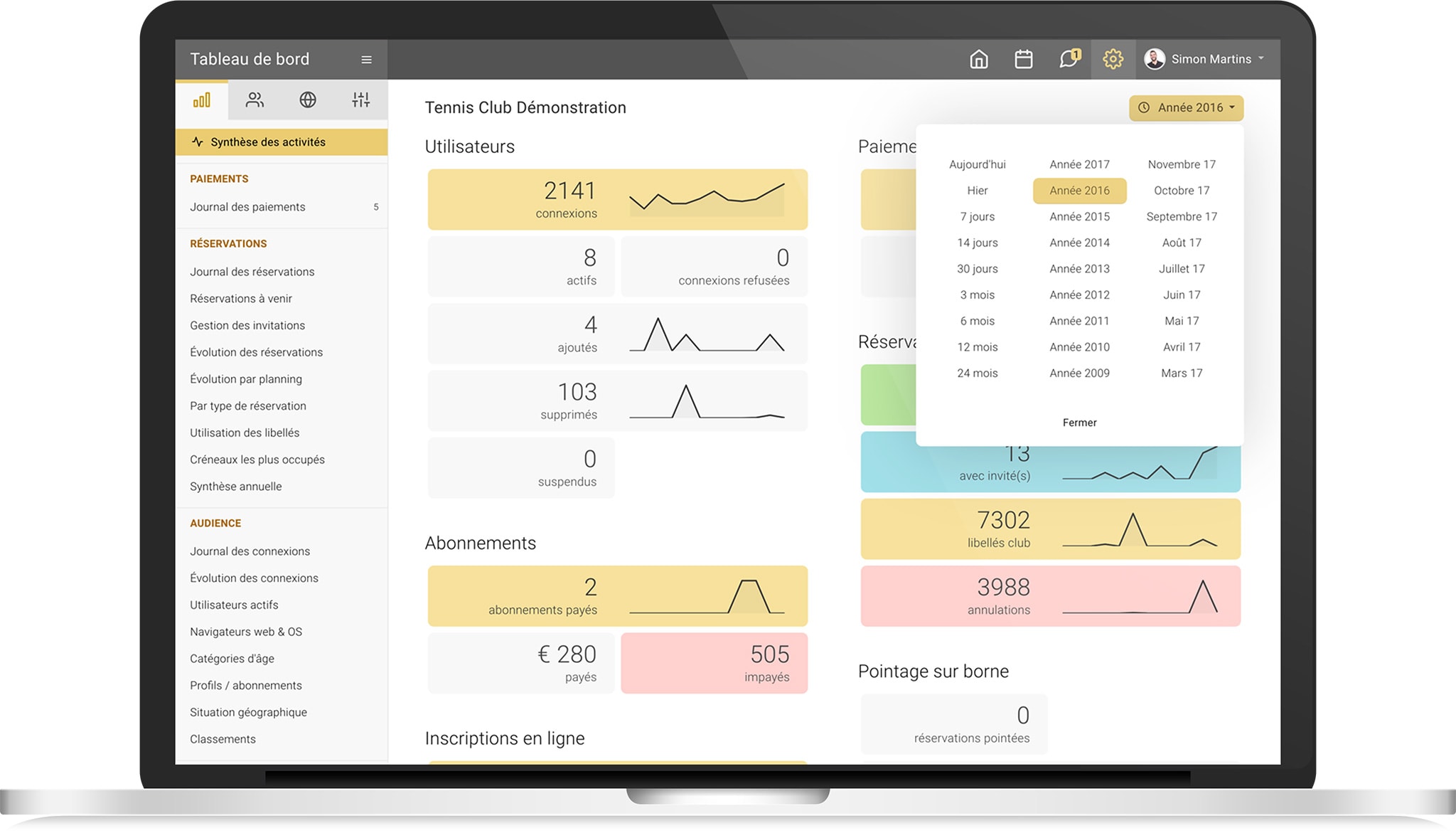 OpenResa Club Management Online Booking And Access Control